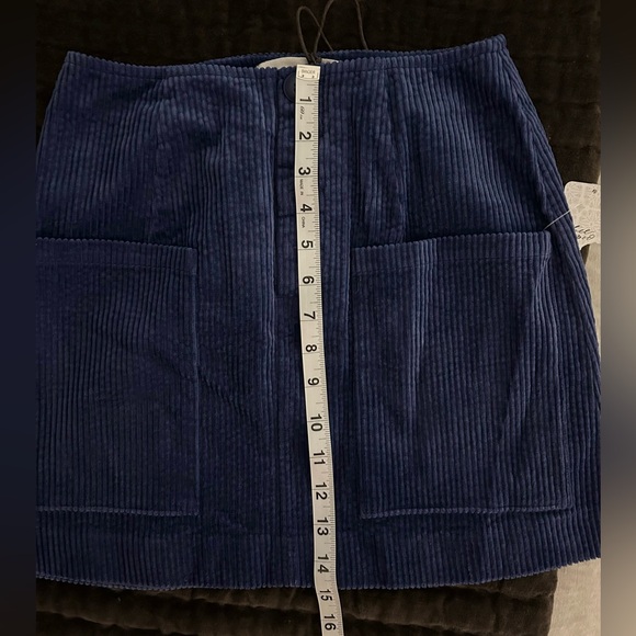 ROLLA'S Blue Ribbed Mini Skirt - Picture 3 of 8